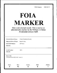 FOIA Number:  [removed]F FOIA MARKER