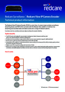 Redcare View (IP camera encoder) Tech Info