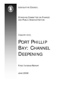 Transport in Melbourne / Melbourne / Australia / Port Phillip Channel Deepening Project / Members of the Victorian Legislative Council / Royal Boskalis Westminster / Port of Melbourne Corporation / 41st Canadian Parliament / Greg Barber / States and territories of Australia / Victoria / Port Phillip