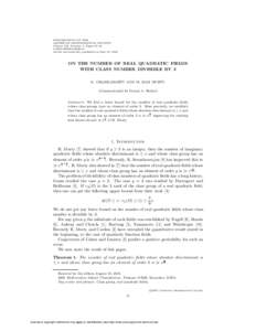 PROCEEDINGS OF THE AMERICAN MATHEMATICAL SOCIETY Volume 131, Number 1, Pages 41–44 SArticle electronically published on May 15, 2002