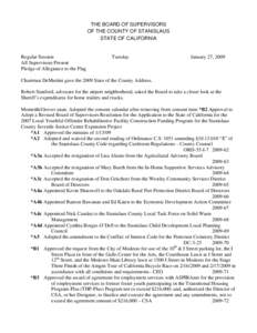 January 27, [removed]Board of Supervisors Minutes