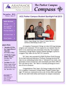 The Parker Campus  Compass December, 2013 Volume I, Issue IV