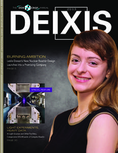 DEPARTMENT OF ENERGY COMPUTATIONAL SCIENCE GRADUATE FELLOWSHIP  DEIXIS THE  ANNUAL