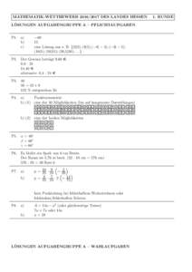 MATHEMATIK-WETTBEWERBDES LANDES HESSEN ¨ LOSUNGEN AUFGABENGRUPPE A – PFLICHTAUFGABEN −60 11