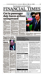 THE GLEANER, WEDNESDAY, MARCH 26, 2014 • www.jamaica-gleaner.com •  gleanerjamaica • jamaicagleaner • BUSINESS