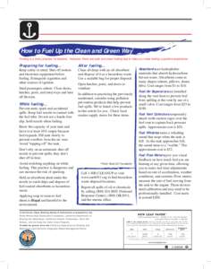 Changing Tide Newsletter (Spring 2009)