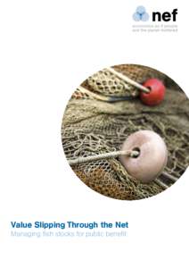 Value Slipping Through the Net Managing fish stocks for public benefit nef is an independent think-and-do tank that inspires and demonstrates real economic well-being.