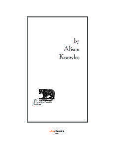 Visual arts / Conceptual artists / Neo-dada / Alison Knowles / 4 / Something Else Press / Knowles / Contemporary art / Art history / Fluxus