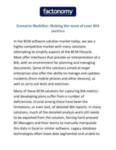 Distributed computing / Business models / Management / Military strategy / Scenario planning / Strategic management / Scenario / Data center / Concurrent computing / Marketing / Anticipatory thinking