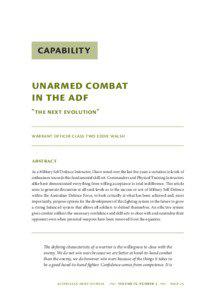 Capability  Unarmed Combat