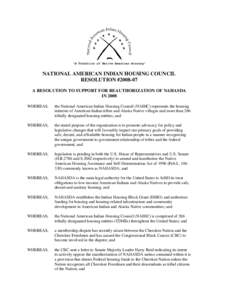 History of the United States / Cherokee freedmen controversy / Cherokee / Native American Housing Assistance and Self-Determination Act / Native Americans in the United States / Indian termination policy / Tribe / United Keetoowah Band of Cherokee Indians / Cherokee Nation / History of North America / Americas