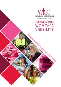 WISC  WOMEN IN SUPPLY CHAIN Inspiring growth, prosperity & Initiative  IMPROVING
