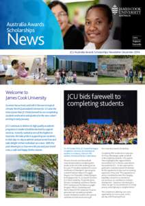 Australia Awards Scholarships News JCU Australia Awards Scholarships Newsletter December 2014