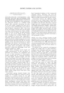 SHORT PAPERS AND NOTES Gulf of Mexico Science, 2012(1–2), pp. 54–59 E 2012 by the Marine Environmental Sciences Consortium of Alabama