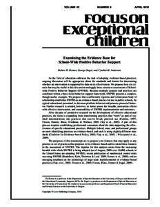 Psychology / Positive behavior support / Response to intervention / Applied behavior analysis / Evidence-based practice / Randomized controlled trial / Direct Instruction / Behavior change / Wraparound / Behaviorism / Education / Behavior