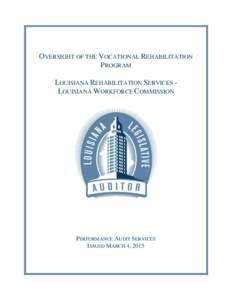 Louisiana Rehabilitation Services - Louisiana Workforce Commission