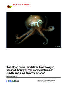 Blue blood on ice: modulated blood oxygen transport facilitates cold compensation and eurythermy in an Antarctic octopod