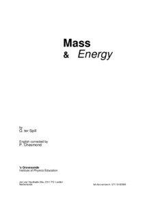 Mass & Energy