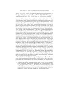 Plekos 5,2003,71–81 – http://www.plekos.uni-muenchen.de/2003/rnauta.pdf  71 Ruurd R. Nauta: Poetry for Patrons: Literary Communication in the Age of Domitian. Leiden/Boston/K¨oln: Brill[removed]Mnemosyne