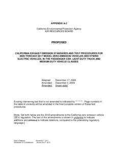 APPENDIX A-2 California Environmental Protection Agency AIR RESOURCES BOARD PROPOSED