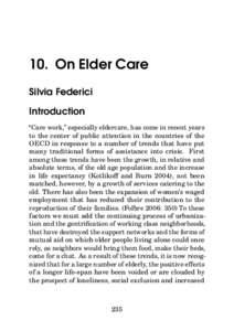 10. On Elder Care Silvia Federici Introduction