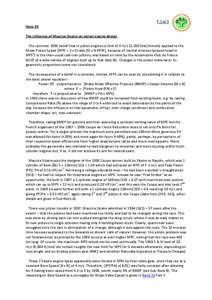 P.1 of 3 Note 35 The influence of Maurice Sizaire on piston engine design The common 1906 belief that in piston engines a limit of 6 m/s (1,200 feet/minute) applied to the Mean Piston Speed [MPS = 2 x Stroke (S) x N RPM]