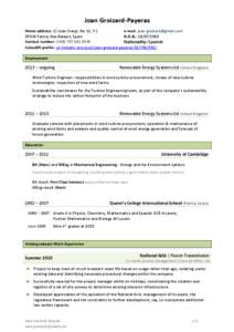 Fluid dynamics / Palma /  Majorca / Gas turbine / Renewable Energy Systems / Turbine / Wind farm / Wind turbine / Homerton College /  Cambridge / Energy / Mechanical engineering / Aerodynamics