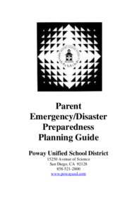 Parent Emergency/Disaster Preparedness Planning Guide Poway Unified School District[removed]Avenue of Science