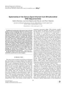 Molecular Phylogenetics and Evolution Vol. 13, No. 3, December, pp. 504–510, 1999 Article ID mpev[removed], available online at http://www.idealibrary.com on