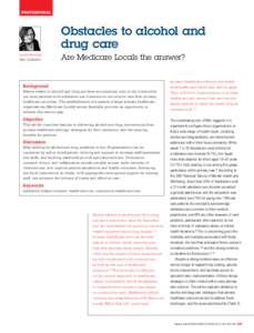 professional  Obstacles to alcohol and drug care Lynda Berends Dan I Lubman