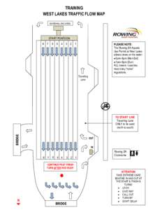 TRAINING WEST LAKES TRAFFIC FLOW MAP MARSHALLING AREA START PONTOON 8
