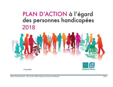 PLAN D’ACTION À L’ÉGARD DES PERSONNES HANDICAPÉES