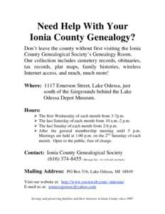 Microsoft Word - Need Help With Research in Ionia County.doc