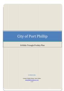 Anne Dalton & Associates  City of Port Phillip St Kilda Triangle Probity Plan  OCTOBER 2013