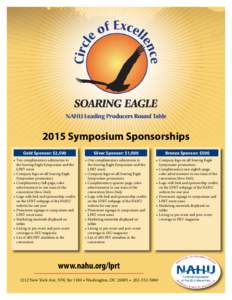 2015 Symposium Sponsorships  As the newest LPRT category, the Soaring Eagle award Gold Sponsor: $2,500 Silver Sponsor: $1,000 Bronze Sponsor: $500