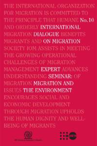 United Nations Population Fund / Immigration / Forced migration / Human geography / Culture / Science / Ayman Zohry / Global Migration Group / Demography / Population / International Organization for Migration