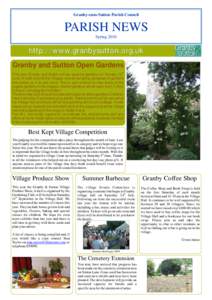 Granby-cum-Sutton Parish Council  PARISH NEWS Spring[removed]http://www.granbysutton.org.uk