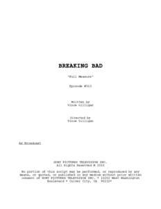 Breaking Bad / Walter White / Saul Goodman / Over / Down / Fifty-One