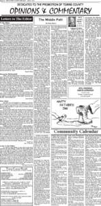 Page 4A  THE TOWNS COUNTY HERALD  June 11, 2014  Letters to The Editor To the Editor:  This letter is in response to the previous letter in the TCH