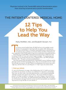 The Patient-Centered Medical Home: 12 Tips to Help You Lead the Way