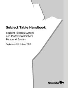 Subject Table Handbook[removed]
