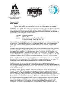 CREAN Capital Region Emergency Awareness Network February 4, 2010 Press Release
