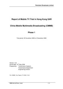 Digital television / Broadcast engineering / Units of measure / Telecommunications / Television technology / China Multimedia Mobile Broadcasting / DBm / Decibel / Link budget / Electronic engineering / Electronics / Technology