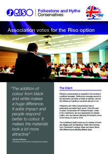 Folkestone and Hythe Conservatives Association votes for the Riso option  “The addition of