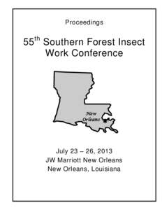 Proceedings th 55 Southern Forest Insect Work Conference