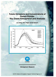 Future Emissions and Concentrations of Carbon Dioxide: Key Ocean/Atmosphere/Land Analyses I.G. Enting, T.M.L. Wigley and M. Heimann  Atmospheric Research