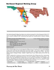 Northeast Regional Working Group  The Northeast Regional Working Group liaison is Jay Anderson, Suwannee River Water Management District, 9225 CR 49, Live Oak, Florida 32060, phone: [removed], fax: [removed], e-mai