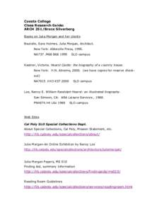 San Luis Obispo /  California / American Association of State Colleges and Universities / Cuesta College / California Polytechnic State University / Hearst Castle / William Randolph Hearst / California / Architecture / Julia Morgan