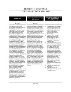 Government of New Zealand / New Zealand / Aboriginal title in New Zealand / United Tribes of New Zealand / Waitangi Tribunal / Taonga / Kawanatanga / Māori people / Declaration of the Independence of New Zealand / Treaty of Waitangi / Māori politics / Constitution of New Zealand