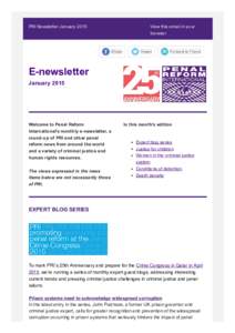 PRI Newsletter January 2015  View this email in your browser  Share